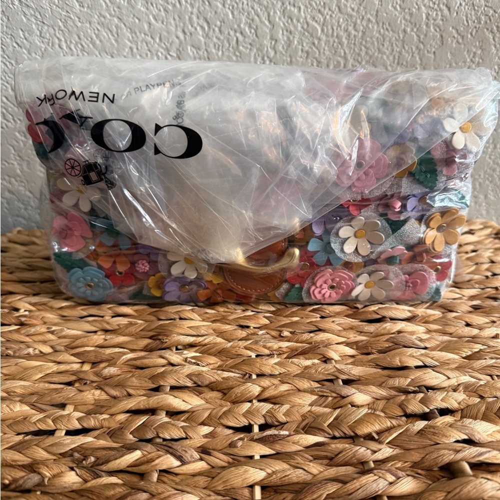 Coach Floral Appliqué Tabby 26 Shoulder Bag in Multicolor